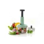 TYSSCHO Effortless Dual-Function Push Chopper: Cut Vegetables and Fruits with Ease (800ml)
