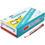 Markline White Board Marker Pens, Bullet Tip, Red Ink , 10 Markers, Pack of 1