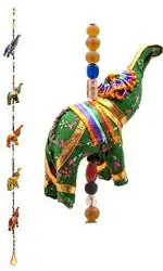 Indian Traditional Five Elephant Hanging Layer Door Hanging , Wall Hanging , Decorative Hanging