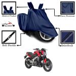 Kedit Bajaj Pulsar 250 Motorcycle Bike Scooty Cover Navy Blue Colour Water Resistant - UV Protection & Dust Proof Imported Fabric Quality,Sun Protection,Weather Bike - Scooty Two Wheeler Body CoverBajaj Pulsar 250
