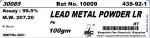 LEAD (METAL) POWDER - 100gm