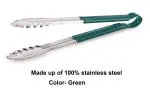 Dynore Stainless Steel Viny Coating Utility Tong Green 31.5 cm Long