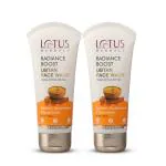 Lotus Herbals Radiance Boost Ubtan Face Wash| Turmeric, Sandalwood and Rose Water |Glowing Skin |Reducing Dark Spots |Paraben free |Mineral Oil Free|100gm (Pack of 2)
