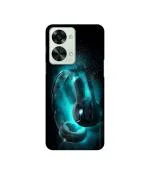 Casotec Cool Headphone Design 3D Printed Hard Back Case Cover for OnePlus Nord 2T 5G