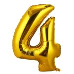 Hippity Hop Foil Golden Hop Numbers Foil Balloon