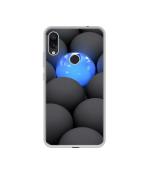 Casotec Balls Dark Neon Sight Surface Design Printed Silicon Soft TPU Back Case Cover for Mi Redmi Note 7 / Note 7 Pro / Note 7S