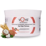 VOYD Keratin Hair Spa Treatment Cream - Deep Conditioning & Strengthening | Nourishment for Dry & Frizzy Hair | Professional Care for Men and Women | Free from Paraben & Sulphate | 500g