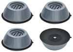 SCENTY Fixlogics 4 Washer Dryer Anti Vibration Pad with Suction Cup Feet, Fridge Washing Machine, Leveling Feet Anti Walk Pad Shock Absorber Furniture Lifting Base (Big MS-04)