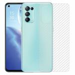 Kite Digital Oppo Reno 5K Back Screen Protective Film Carbon Fiber Skin Transparent Screen Guard Sticker (Pack of 2)