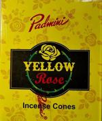 KeshaRambh AgarbattiPadmini Padmini Yellow Rose Cone Dhoop (Pack Of 24)