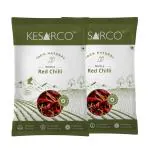 KESARCO Red Chilli Whole 200gm| Sabut Mirch | Lal Mirch | Pack of 2 x 100gm