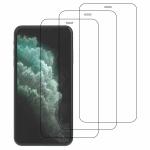 Kite Digital iPhone 11 Pro Max Transparent Tempered Glass Screen Protector with Full Screen Coverage - Except Edges and Easy Installation Kit (Pack of 3)