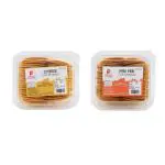 Pitoz Coin Khakhra- (2 Packs of 200gm Each) Cheese & Peri Peri | Roasted Coin Khakhra |No Maida No Oil Healthy Diet Snacks Food