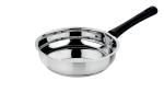 Prabha Heavy Gauge Bottom Encapsulated Base Stainless Steel Frypan 2L and 24cm Diameter