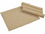 Yellow Weaves Jute Texture Table Mats / Placemat 4 Pieces (Beige, 32 X 47 CM)