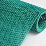 Purav Light 4 x 10 Feet Anti Skid Rubber Mat for Indoor & Outdoor Use, Doormat, Bathmat, Shower Mat, Carpet Rug, Rainmat, Swimming Pool - Green