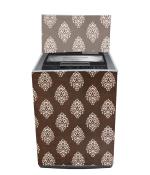 WOAH Top Load Washing Machine Cover Fit For Most Top-loading Washers & Dryers Washer Covers Waterproof Dustproof Sun-proof for - 6 kg, 6.5 Kg, 7 Kg, 7.5 Kg(Brown)