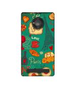 Casotec Paris Love Print Design Printed Silicon Soft TPU Back Case Cover for Micromax YU Yuphoria