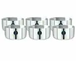 Wiaa Stainless Steel Bowl Vati | Steel Bowl Set for Kitchen | Dinner Bowl Katori Serving Wati 250ml set of 6