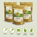 Nayab Lemongrass Face Pack With Gloves With Shower Cap, Spoon, Brush And Vacuum Pack, 300 G (Pack Of 3)