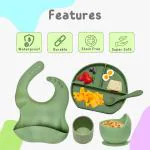 Adore Brillio Silicon Baby Feeding Set- Pack of 5