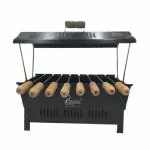 INDIGO Portable Tandoori Grill with Accessories 8 skewers,1 Grill (Medium) for Home, Outdoor