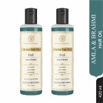 KHADI NATURAL Amla and Brahmi Herbal Hair Oil, (Pack 2, 210ML)