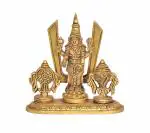 Idol Collections Gold Brass Tirupati Balaji Statue Idol Murti