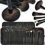 Makeup Fever Professional 24 Piece Makeup Brush Set with Leather Bag (Pack of 24)