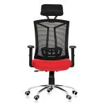 Da URBAN Topsky Red High-Back Mesh Chair with Armrest 56 cm x 53.76 cm x 112 cm