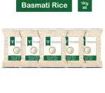 Trinetra Basmati Rice 5 kg (1Kg X 5 Pack)