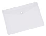 Shining Zon 5Nos A5 Size and 5Nos A4 FS Legal Size Button File Folder Envelope Document Certificates Bag Clear Holder Storage Case Plastic Container for Papers Stationery - Pack of 10