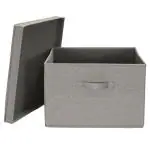 Kartunbox Foldable Square Shape Storage Living Cloth Organizer Box | Dirty Clothes Hamper With Handles | Collapsible Laundry Baskets for Clothes Storage and Bedroom (Set of 2)