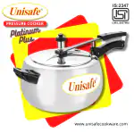 Unisafe Stainless Steel Platinum Plus 5L Pressure Cooker