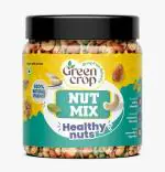 Green Crop Premium International Healthy Nutmix 400g, Dried Almonds, Black Raisins, Cashewnuts, Cranberries, Green Raisins, Pistachio Kernels & Walnut Kernels