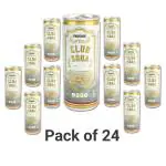 Newtreo Club Soda | 100% Natural Unsweetened Soda Water | Zero Sugar & Zero Calories | Unflavoured Carbonated Water | Plain Soda Drink | Pack of 24 (250ml Each)