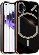 Cloudza Nothing Phone 1 Black Silicon 3D 360 Degree Protection Mobile good back Cover