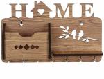 PINK SKY Navdi Creation Beautiful Wooden Key Holder For Home/Office/Kitchen/Bedroom/Living Room Wood Key Holder (7 Hooks, Brown)