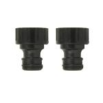 Divine Tree 1/2 Inch Tap Connector For Threaded Tap Pipe Adapter Garden Water Hose Quick Connector Garden Hose Pipe Fitting Pack 2
