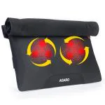 AGARO Deluxe Shiatsu Neck & back cushion Massager with 4 Rollers & Lukewarm Heat, Corded Electric for Body Massage, Grey