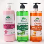 CRYSTAL CARE PROFESSIONAL MOISTURIZER LOTION WITH ALOEVERA & MINT OR ORANGE FLAVOUR FACE WASH | 3000ML