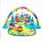 BUMTUM Baby Piano Play Mat Gym & Fitness Rack With Hanging Rattles Keyboard Set with Music Mode & Additional Rattle Ball(Pack of 1, Multicolour)