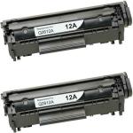 GPN PRINT 12A Q2612A Compatible HP Cartridge HP LaserJet 1010 10 Black Ink Toner (Pack of 2)