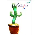 DEFINE Professional Dancing Cactus Plush Toy Interactive Talking, Singing, and Wriggling Toy for Kids, Fun Educational Play and Home Décor