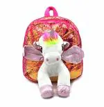 Weshopaholic Multolor 35.56 x 30.48 x 7.62 cm Fabr kids Unorn Sequin Backpack