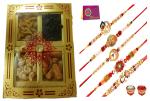 Chastity Rakhi Festival (2 Rakhis, 1 Dry Fruit gift box) - 250gm