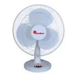 Khaitan Magma Table Fan Normal Speed 400 MM Table fans for Home & Office Aerodynamically Balanced Blades HighAir Delivery 3-Speed Control 2-Yr Warranty White