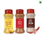 Popcorn & Company Classic Butter Salted, Hot and Sweet Ketchup, Tangy & Spicy Seasoning Combo Pack