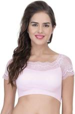 Dhruv Tex Pink Solid Net Balconette Bra - 30e