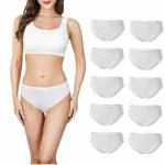 CareDone Unisex Disposable 100% Cotton White Underwear, Travel Panties for Men Women Unisex
